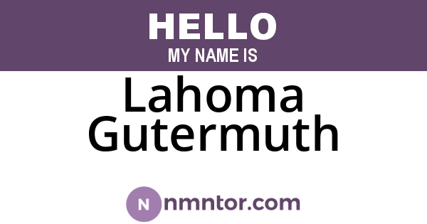 Lahoma Gutermuth