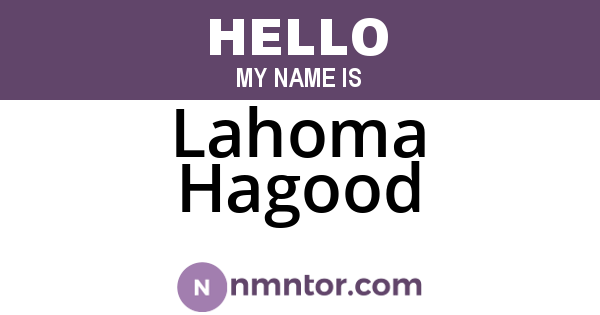 Lahoma Hagood