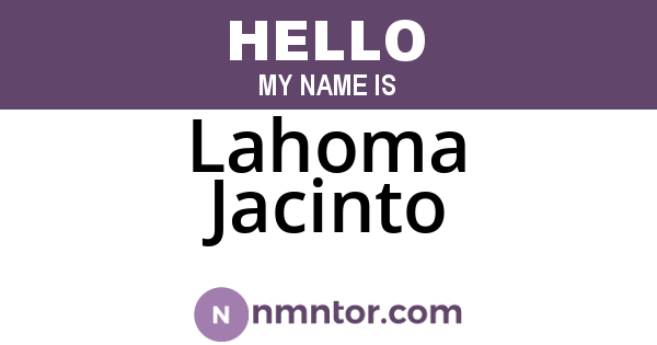 Lahoma Jacinto