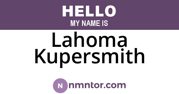 Lahoma Kupersmith