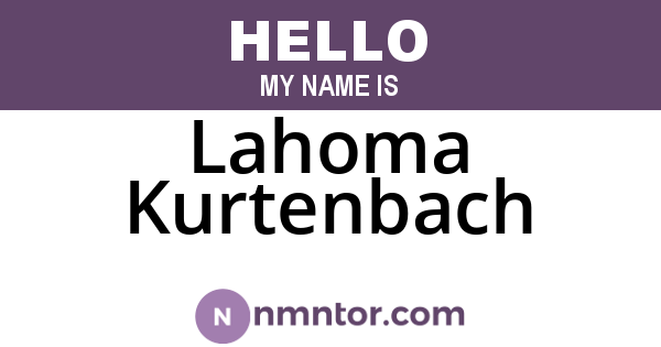 Lahoma Kurtenbach