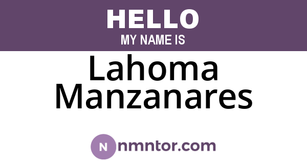 Lahoma Manzanares