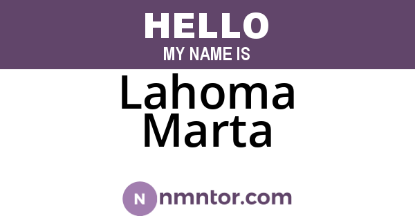Lahoma Marta