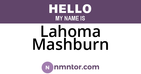 Lahoma Mashburn