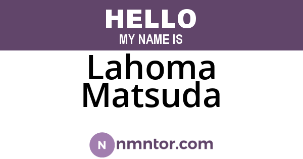 Lahoma Matsuda