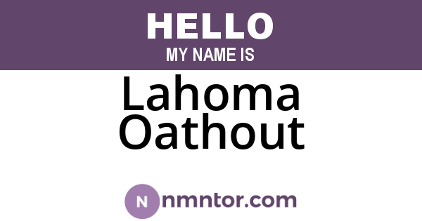 Lahoma Oathout