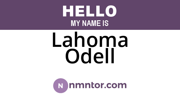 Lahoma Odell