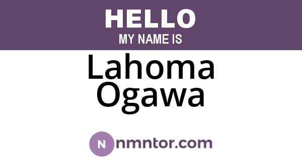 Lahoma Ogawa