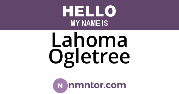 Lahoma Ogletree
