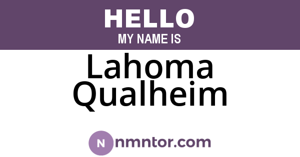 Lahoma Qualheim
