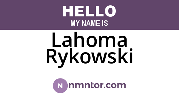 Lahoma Rykowski