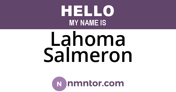 Lahoma Salmeron