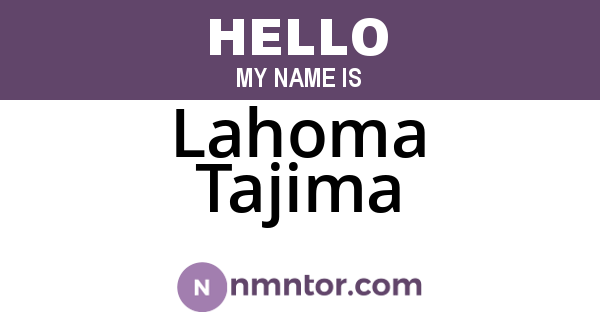 Lahoma Tajima