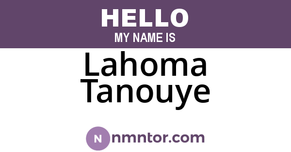 Lahoma Tanouye