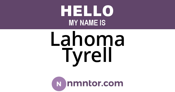 Lahoma Tyrell