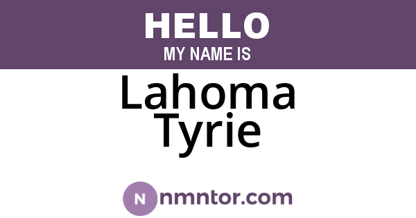 Lahoma Tyrie