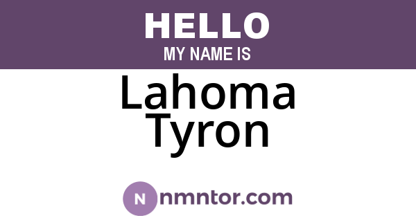 Lahoma Tyron