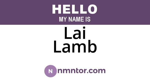 Lai Lamb