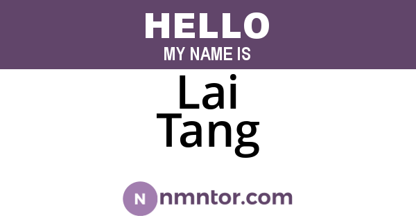 Lai Tang