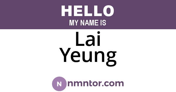 Lai Yeung