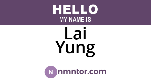 Lai Yung