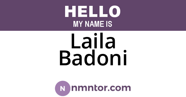 Laila Badoni