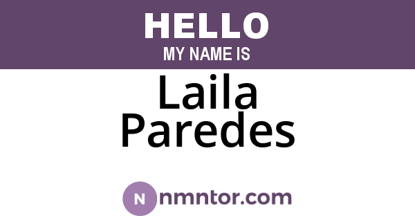 Laila Paredes
