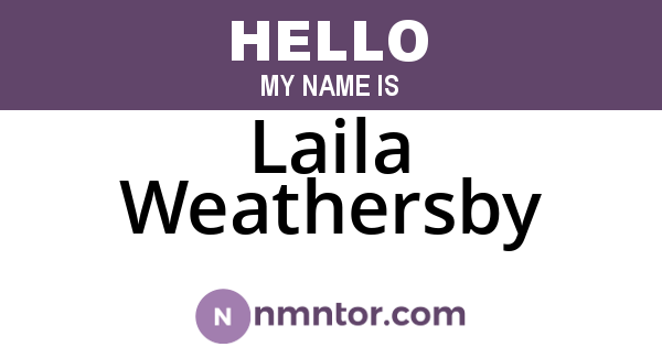 Laila Weathersby