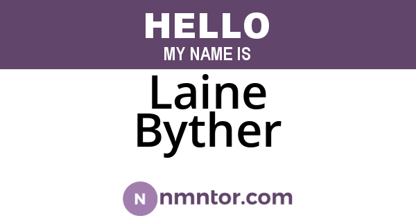 Laine Byther