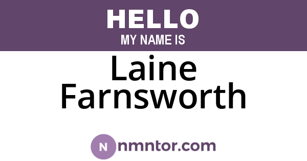 Laine Farnsworth
