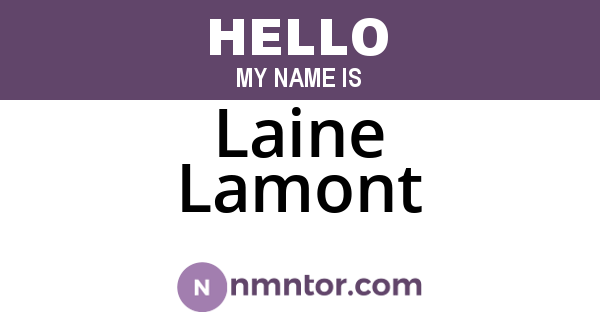 Laine Lamont