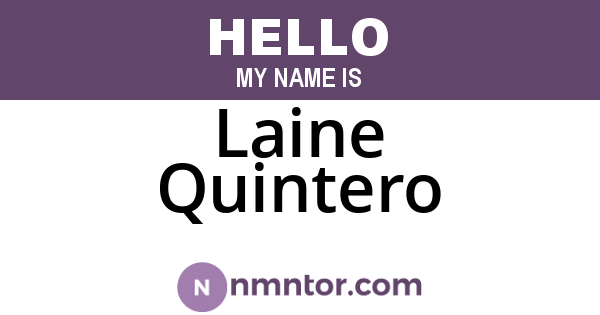 Laine Quintero