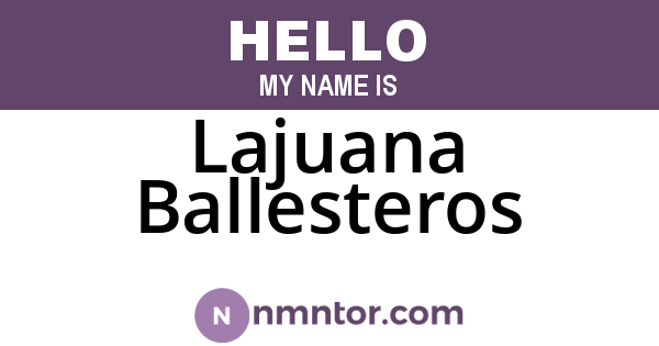 Lajuana Ballesteros