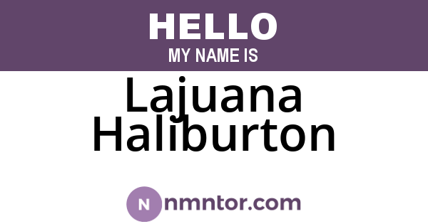 Lajuana Haliburton