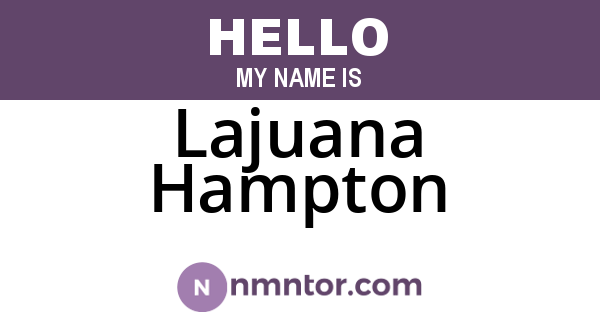 Lajuana Hampton