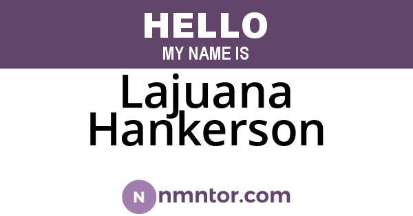 Lajuana Hankerson