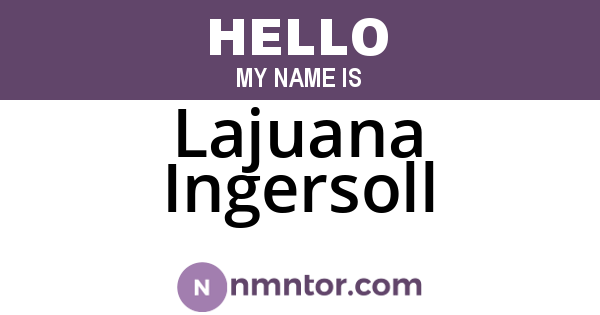 Lajuana Ingersoll
