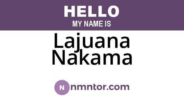 Lajuana Nakama