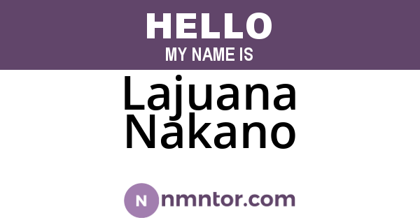 Lajuana Nakano