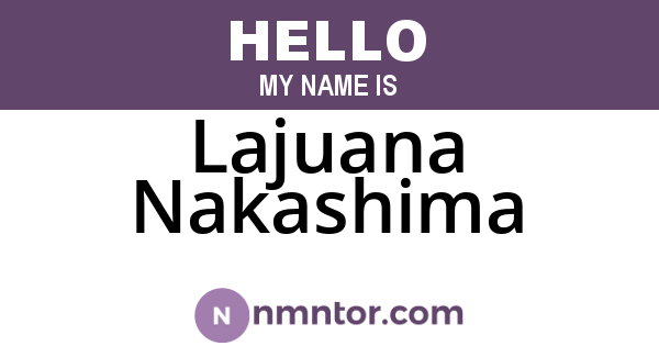Lajuana Nakashima