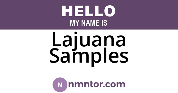 Lajuana Samples