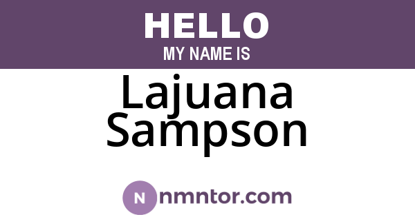 Lajuana Sampson