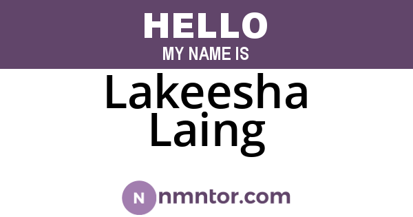 Lakeesha Laing