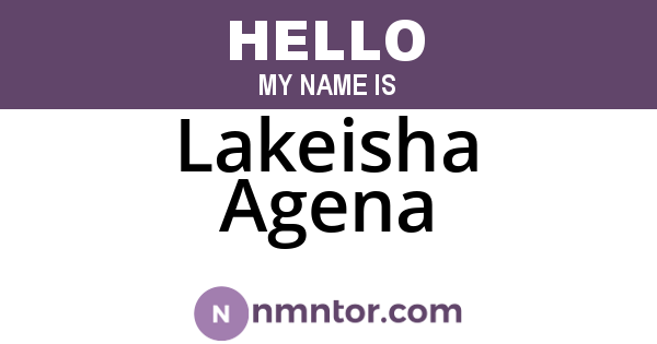 Lakeisha Agena