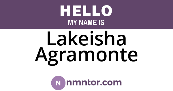 Lakeisha Agramonte
