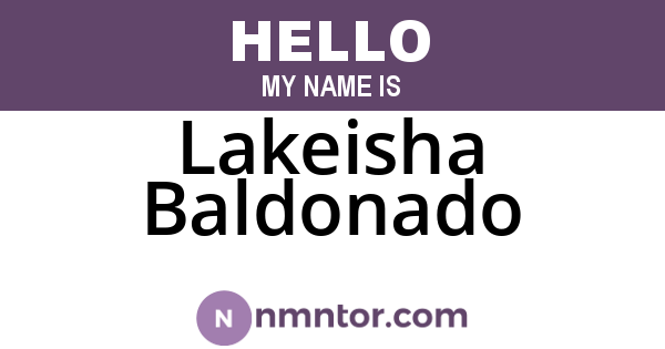 Lakeisha Baldonado