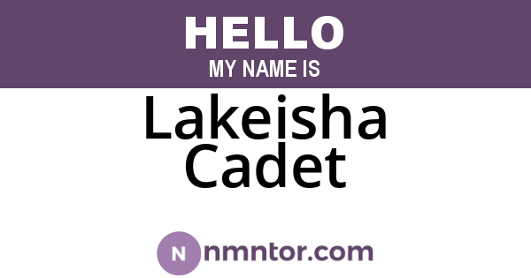 Lakeisha Cadet