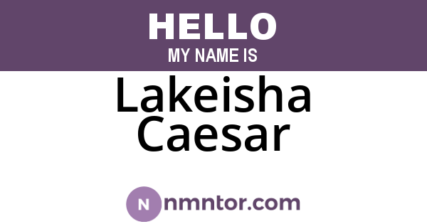 Lakeisha Caesar
