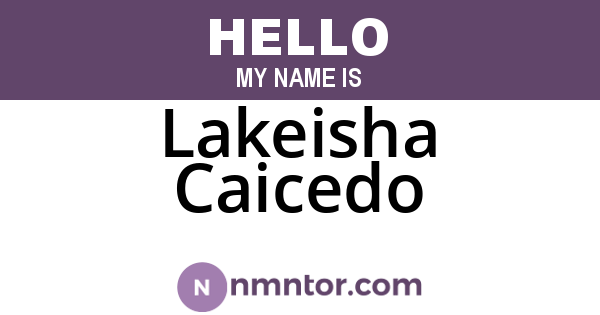 Lakeisha Caicedo