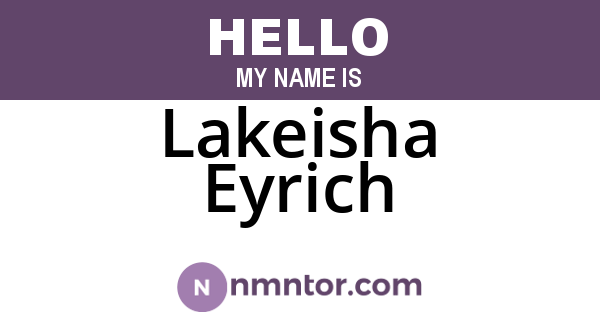 Lakeisha Eyrich